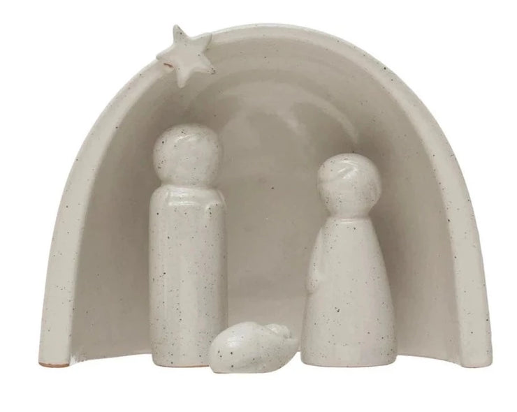 Stoneware Nativity Set