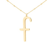 Gold Lowercase Initial Necklace