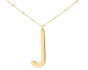 Gold Lowercase Initial Necklace