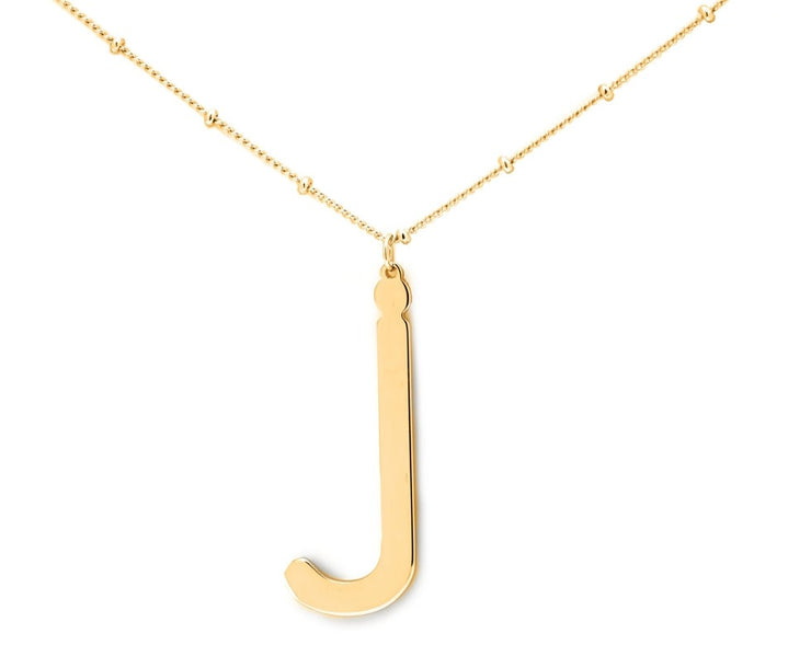 Gold Lowercase Initial Necklace