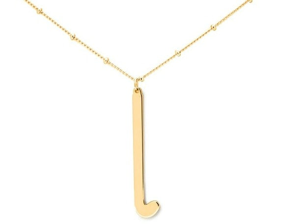 Gold Lowercase Initial Necklace