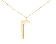 Gold Lowercase Initial Necklace