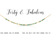 "Forty & Fabulous" Morse Code Necklace