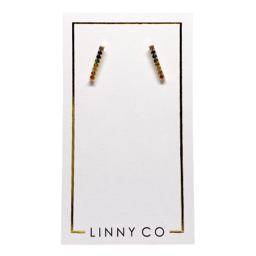 Multi Color Bar Stud