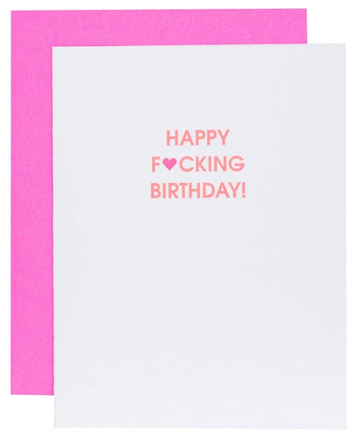 Happy F*** Birthday Card (Heart)