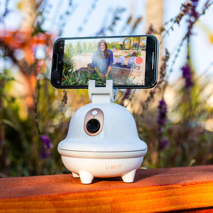 U Bot- Camera With Facial Recognition- White