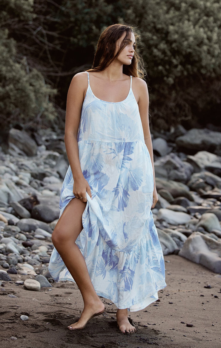 Lido Watercolor Leaf Dress