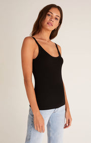 Casa Rib Tank- Black