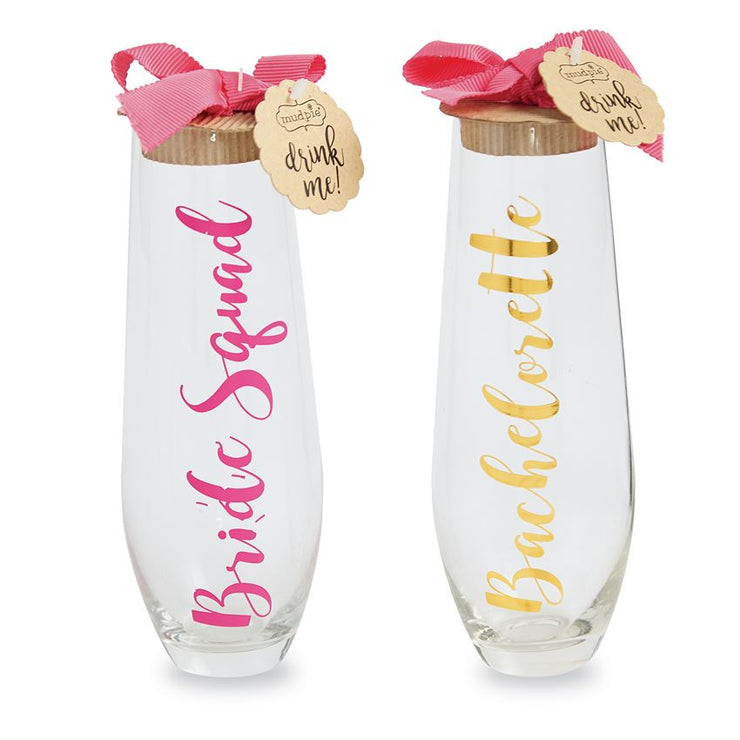 Bachelorette Stemless Champagne Glass