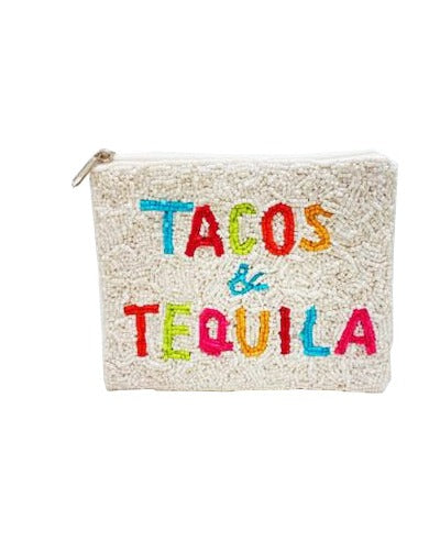 Tacos & Tequila Coin Pouch