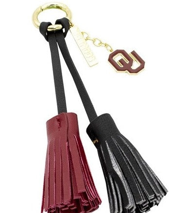 University or Oklahoma Keyring Tassel & Charm